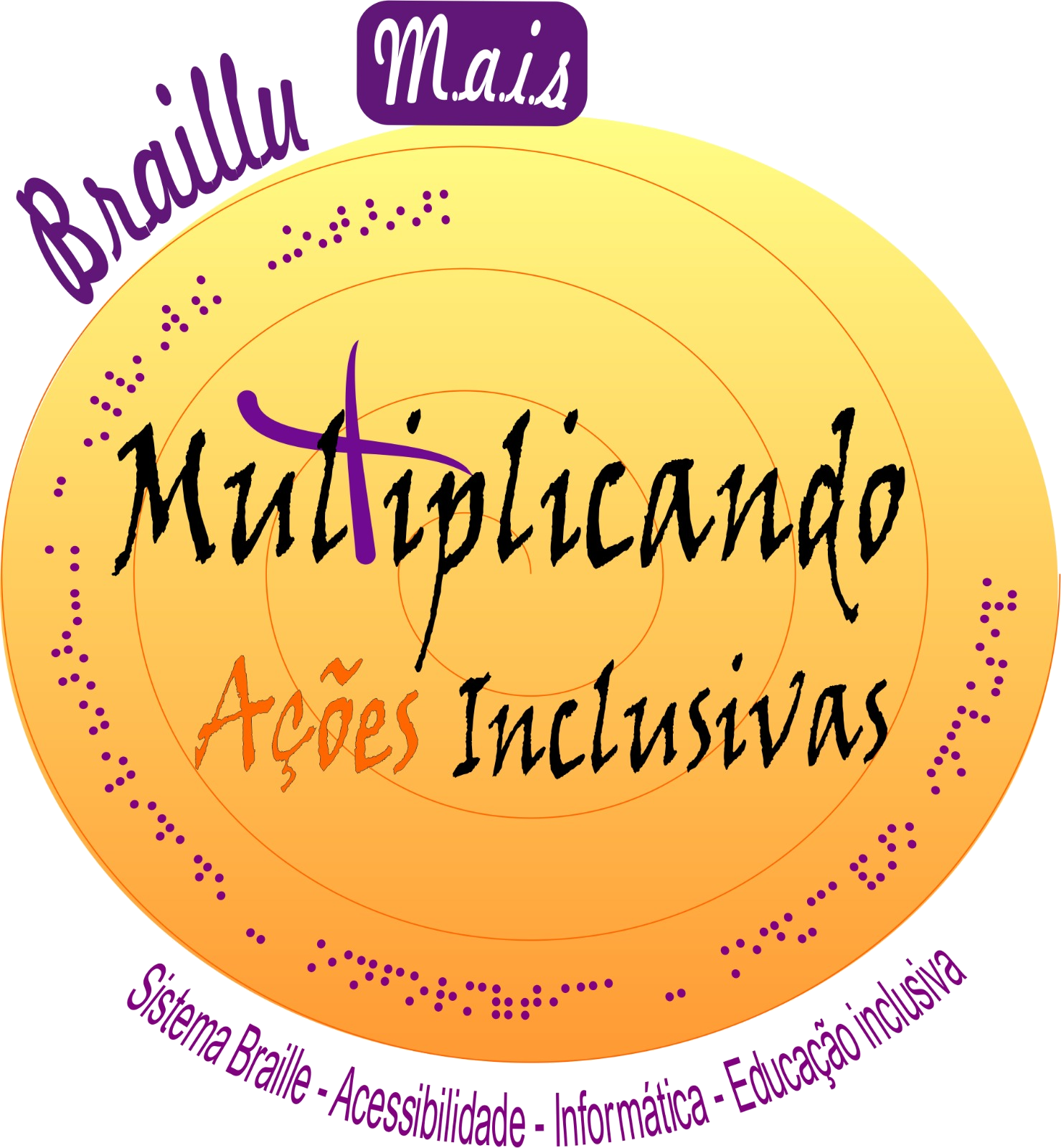 Logo do Braillu M.A.I.S — Multiplicando Ações Inclusivas